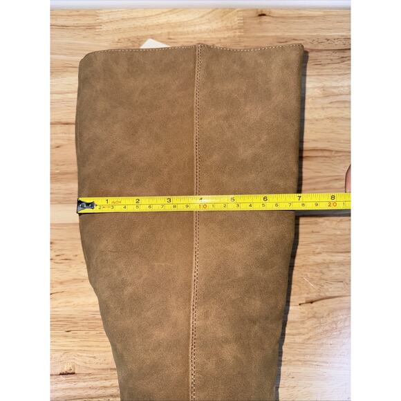a.n.a Memory Foam Gould Stacked Heel Knee High Boots Tan Light Brown Size 11 Med - Picture 13 of 14